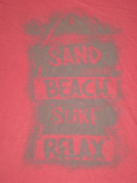 T-shirt koszulka krótki rękaw s. Oliver Sand Beach Surf Relax klata 116cm
