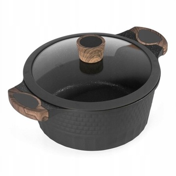 НАБОР ГОРШКОВ ИЗ МРАМОРА STARKE PRO С РЕСНЕНИЕМ, 8 ПРЕДМЕТОВ