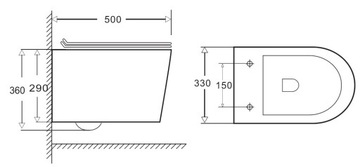 ПОЛЬСКИЙ Каркас унитаза скрытого монтажа, БЕЛЫЙ, унитаз без ободка