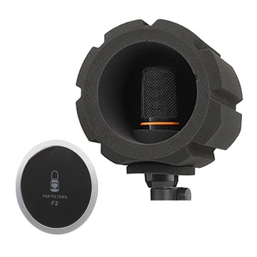 F2 Экран микрофона Акустическая губка Студийный фильтр для живой записи Вокальный