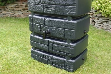 Полный резервуар для дождевой воды GUTTER WATER CONTAINER BARREL 350l антрацит