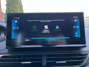 Peugeot 3008 II Crossover Facelifting  1.5 BlueHDi 130KM 2022 Peugeot 3008 1.5 diesel automat BEZWYPADKOWY salon Polska zadbany zam, zdjęcie 17