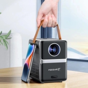 Мини-СВЕТОДИОДНЫЙ ПРОЕКТОР ПОРТАТИВНЫЙ ПРОЕКТОР Feegar WiFi 5G Bluetooth HDMI FOCUS