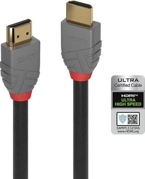 Кабель HDMI 2.1 премиум-класса 8K eARC, 1 м Lindy 36952