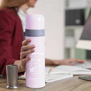 СТАЛЬНОЙ ТЕРМОС ВАКУУМНАЯ ТЕРМОКРУЖКА БУТЫЛКА 500МЛ 0.5Л ДЛЯ XXL КОФЕ