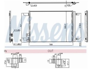 NISSENS 941099 KONDENZÁTOR KLIMATIZACE