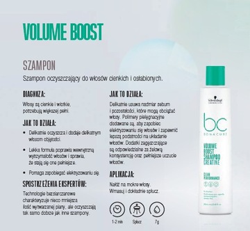 Шампунь Schwarzkopf BC Volume Boost для объема 1л.