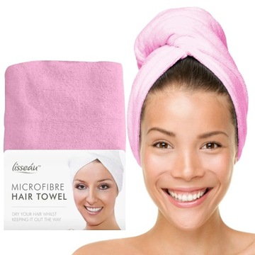Ręcznik z mikrofibry turban na głowę do suszenia włosów szybkoschnący
