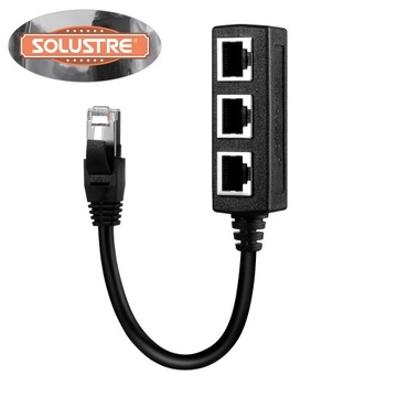 Kabel 1 3 Adapter rozgałęźnika Ethernet
