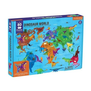 Puzzle Świat dinozaurów 80 el. 5+ Mudpuppy
