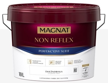 MAGNAT КРАСКА БЕЗОТРАЖАЮЩАЯ АНТИБЛИКОВАЯ БЕЛАЯ 10л