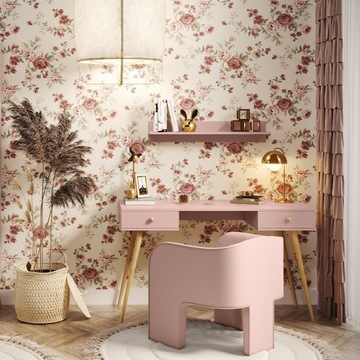 Wisząca półka BOHO 90 cm w kolorze Róż Naturalny