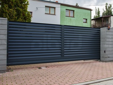 Алюминиевые ставни для раздвижных ворот ALFEN N01