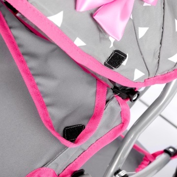 КОЛЯСКА ДЛЯ КУКЛЫ KINDERPLAY СКЛАДНАЯ СУМКА Глубокая Гондола С РЕГУЛИРУЕМОЙ РУЧКОЙ