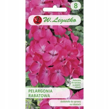 PELARGONIA RABATOWA GAMA F1 RÓŻOWA NASIONA 50mg