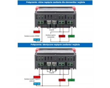 STC-3008 ТЕРМОСТАТ КОНТРОЛЛЕР РЕГУЛЯТОР 2x СЕНСОР
