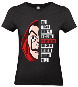 DOM Z PAPIERU KOSZULKA La Casa De Papel S LC02W