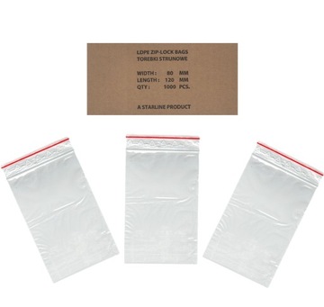 WORECZKI TOREBKI STRUNOWE 80x120 mm x1000 samarki