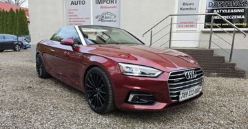 Audi A5 F5 Cabrio 2.0 TFSI 252KM 2018 Audi A5 Cabrio 2,0 benzyna 252 KM Quattro NAVI Full LED zarejestrowany 2.0, zdjęcie 11