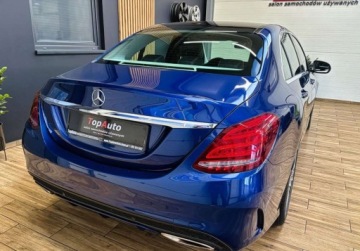 Mercedes Klasa C W205 Limuzyna 200 184KM 2015 Mercedes-Benz Klasa C lift AUTOMAT SKORY 184KM LED perfekcyjny navi, zdjęcie 7