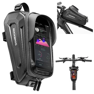 SAKWA ROWEROWA WODOODPORA TORBA NA RAMĘ PANCERNA Z POKROWCEM NA DO TELEFON