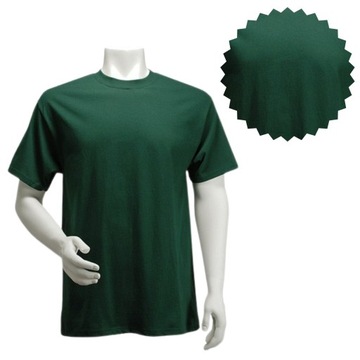 T-SHIRT męski BAWEŁNIANY koszulka robocza UNIWERSALNA WYGODNA zielony S