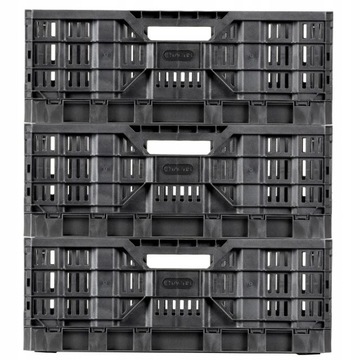 Складной пластиковый ящик HD 43 л TACTIX PREMIUM