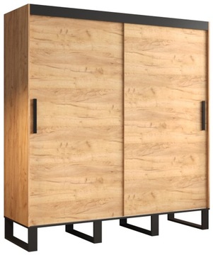 Szafa przesuwna LOFT 200 cm styl INDUSTRIALNY
