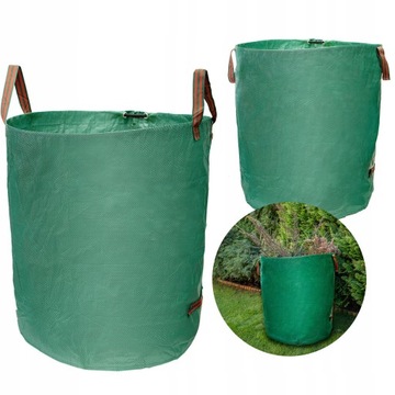 САДОВАЯ СУМКА 270 Л КОРЗИНА КОНТЕЙНЕР ЛИСТЬЯ ТРАВЫ