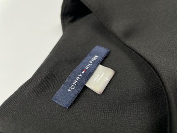 Mała czarna sukienka prosta Tommy Hilfiger falbanka elegancka r. XXL (16)