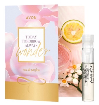 AVON TTA WONDER Woda perfumowana dla Niej her ulotka z próbką tester PRÓBKA
