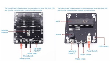 3D 4x4x4 CUBE 64 RGB Led с мелодией и набором для пайки с дистанционным управлением