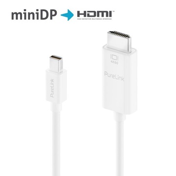 PureLink IS2100-020 aktywny kabel mini DisplayPort/HDMI 4K 18Gbps 2m biały