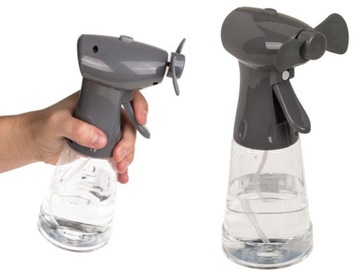 WIATRACZEK przenośny butelką WODNA MGIEŁKA WIATRAK