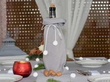 РОЖДЕСТВЕНСКАЯ САЛФЕТКА, МАТОВАЯ СЕРАЯ