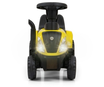 Детский трактор-коляска NEW HOLLAND желтый Milly Mally с прицепом