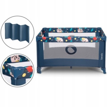 Дорожная кроватка LIONELO STEFI Blue Navy