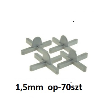 KRZYŻYKI dystansowe z uchwytem DO PŁYTEK 1,5mm