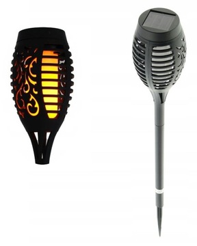 LAMPA SOLARNA POCHODNIA LED SOLAR EFEKT PŁOMIENIA