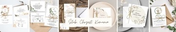 Приглашения на свадьбу 3 в 1 BOHO GOLD + конверт + бесплатно, ВЫКРОЙКИ