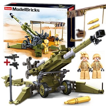 Klocki Działo Armata Haubica M777 Obóz + LEGO BROŃ