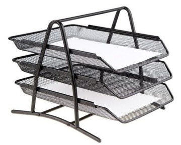 PÓŁKA NA AKTA CZARNA, NET