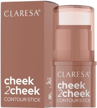 CLARESA BRONZER W SZTYFCIE CHEEK 2 CHEEK 02 MILK CLARESA Bez smug i plam