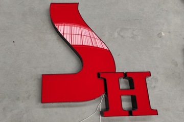 Модельный алюминиевый светодиодный рекламный КОРОБОК 50 см