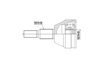 KLOUB VNĚJŠÍ JEEP GRAND CHEROKEE 10- DODGE NITRO 07-12 LIBERTY I
