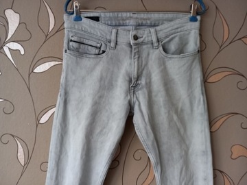 CALVIN KLEIN JEANS-SUPER SPODNIE 31/32 F6