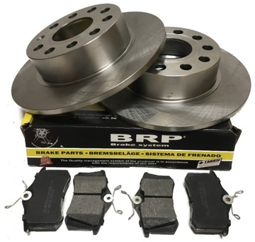 Тормозные диски Колодки ЗАДНИЕ A3 Seat Altea Toledo Leon Octavia 2 VW Golf 5 6