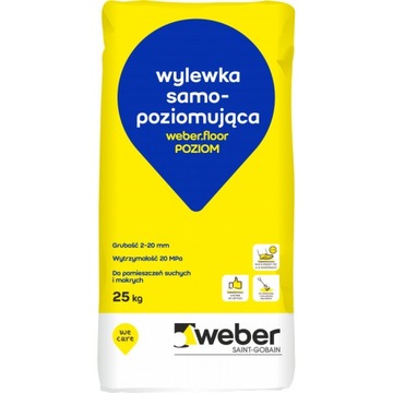 Zaprawa samopoziom Weber floor POZIOM 25 kg
