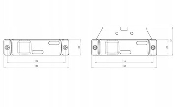 Światło obrysowe obrysówka lampka LED naczepa