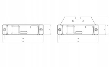 Боковой габаритный фонарь, светодиодный габаритный фонарь для полуприцепа